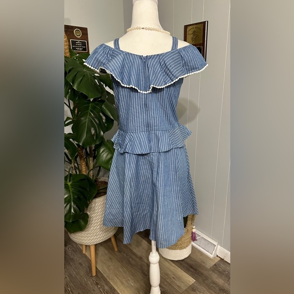 🛍️NWT BCBGirls 100% Cotton sleeveless dress size large (14-16) back zipper - Picture 3 of 6